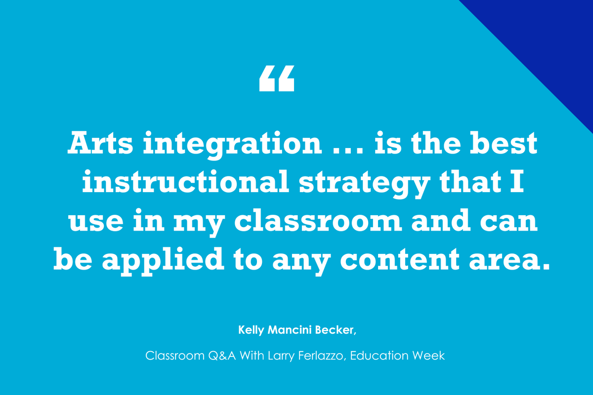 . @kb4arts contributes to NEW @educationweek post, '4 Instructional Strategies Teachers Can Count On' edweek.org/teaching-learn…