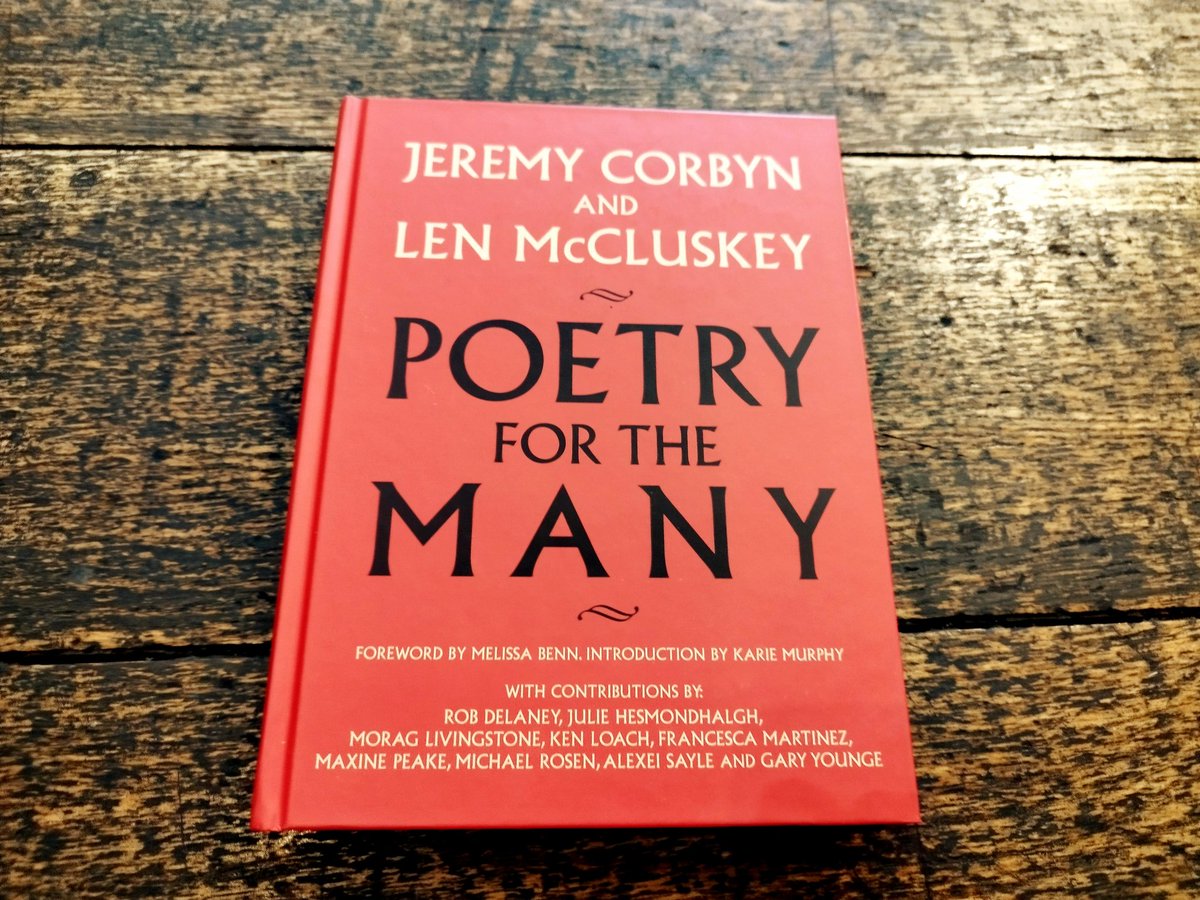 Fresh batch has arrived. @jeremycorbyn will be with us this Saturday from 10.30am-12.30pm, signing copies of his book 'Poetry For The Many' ✊ connollybooks.org