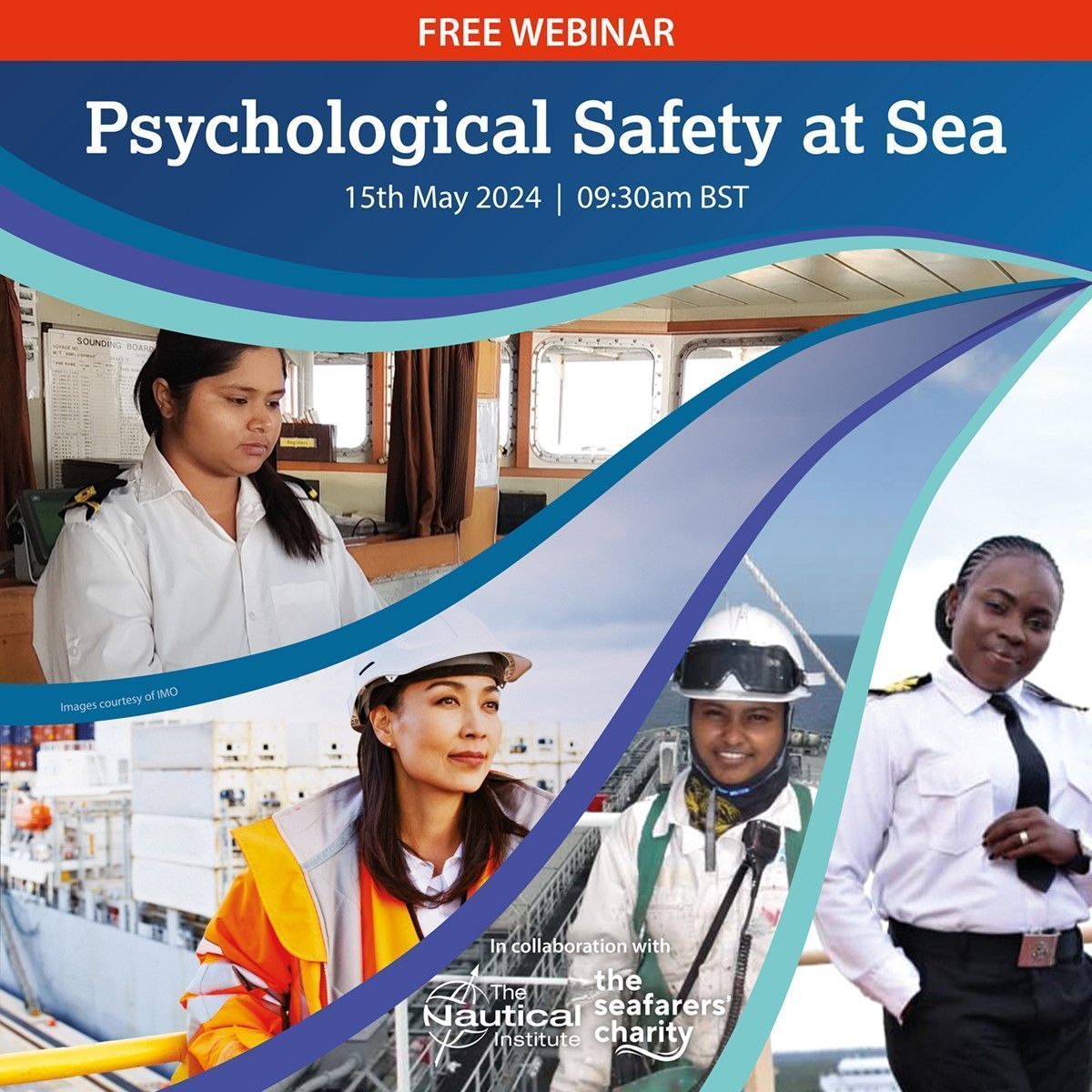 🚢Join the #NauticalInstitute and @Seafarers_KGFS  to explore the meaning of a psychologically #safeworkplace that supports #women and the resources available for #womenworkingatsea, experts from WISTA NL, ISWAN, Safer Waves, SaluteHer, UKRegister now! buff.ly/3JNahvU