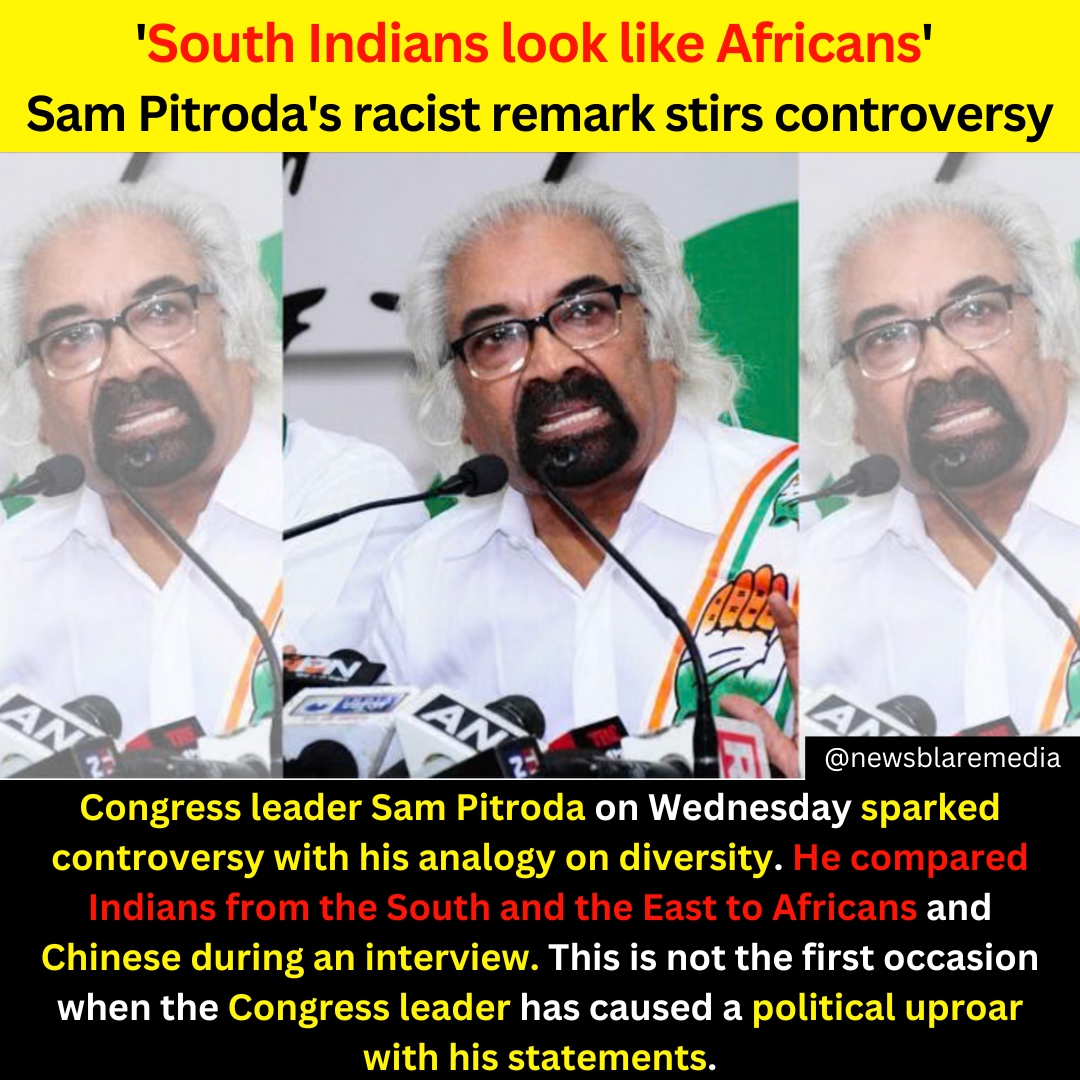 Congress leader Sam Pitroda on Wednesday sparked controversy with his analogy on diversity. #SamPitroda #Congress #CongressParty #congress2024 #congressnews #controversy #comment #southindian #african #trendingnews #viralnews #viralshorts