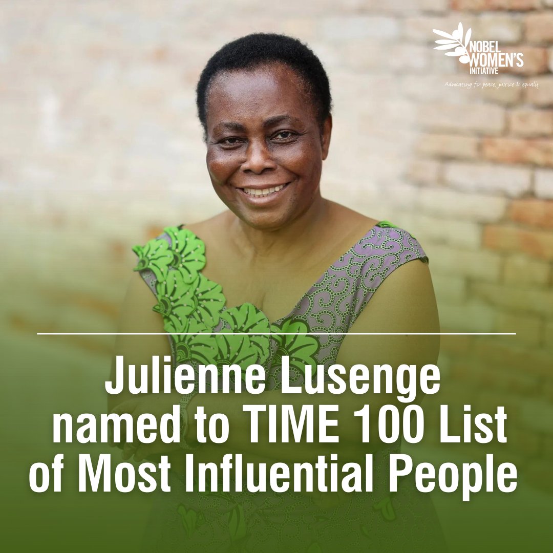 🎉👏 Big applause for our NWI board member, @LusengeJ, for making the #Time100 list! Her relentless work in DRC with SOFEPADI is reshaping futures and strengthening societies. Learn more: ow.ly/RZIE50RtAAE