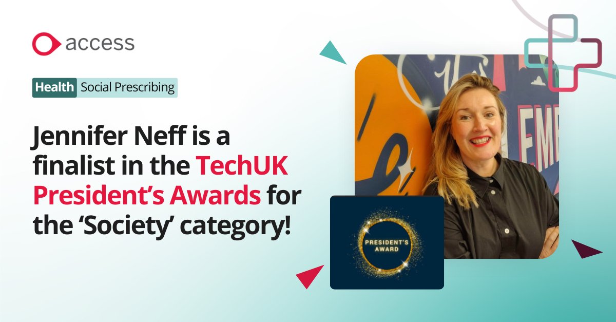 We are delighted to share that our @JEN_Elemental will be a finalist at the @techUK President's Awards for the 'Society' category! The winners will be announced on 2nd July at the annual #TechUK dinner. Fingers crossed for you Jennifer!🤞 #AccessElemental #Awards #TechUKAwards