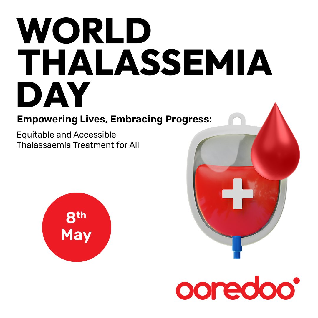 Today, on #ThalassemiaDay, we honor the strength of individuals battling this condition and salute the unwavering support of their families and loved ones. Together, let’s unite to support those battling this condition and celebrate their resilience 🩸 #thalassemiaawareness…