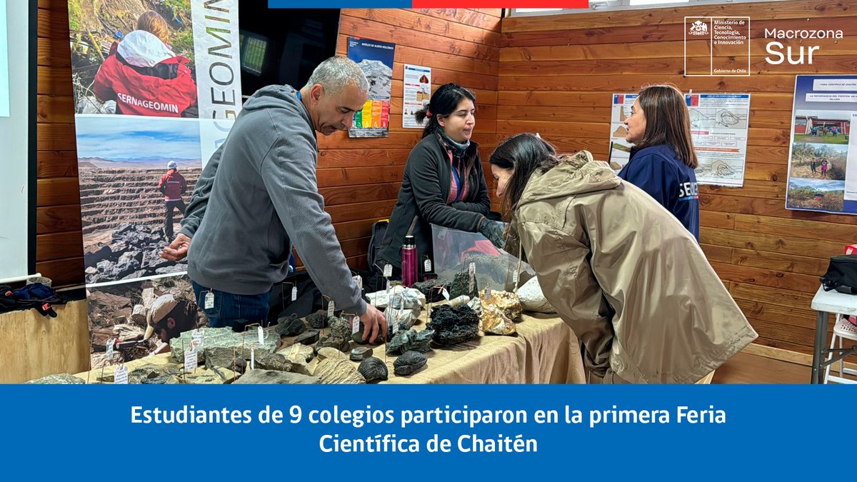 🛜 PRENSA | Te invitamos a leer la siguiente noticia en la web del @min_ciencia: 'Estudiantes de 9 colegios participaron en la primera Feria Científica de Chaitén' 👇👇 goo.su/Mk35n