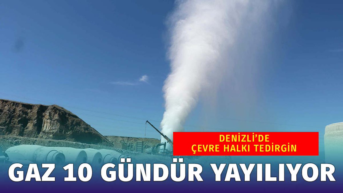DENİZLİ'nin Sarayköy ilçesinde 10 gün önce jeotermal santrali sondaj çalışması sırasında yerin 850 metre altında meydana gelen patlamanın ardından hidrojen sülfür gazı çevreye yayılmaya devam ediyor. Ayrıntılar: masterhaber.com/cevre/gaz-10-g…