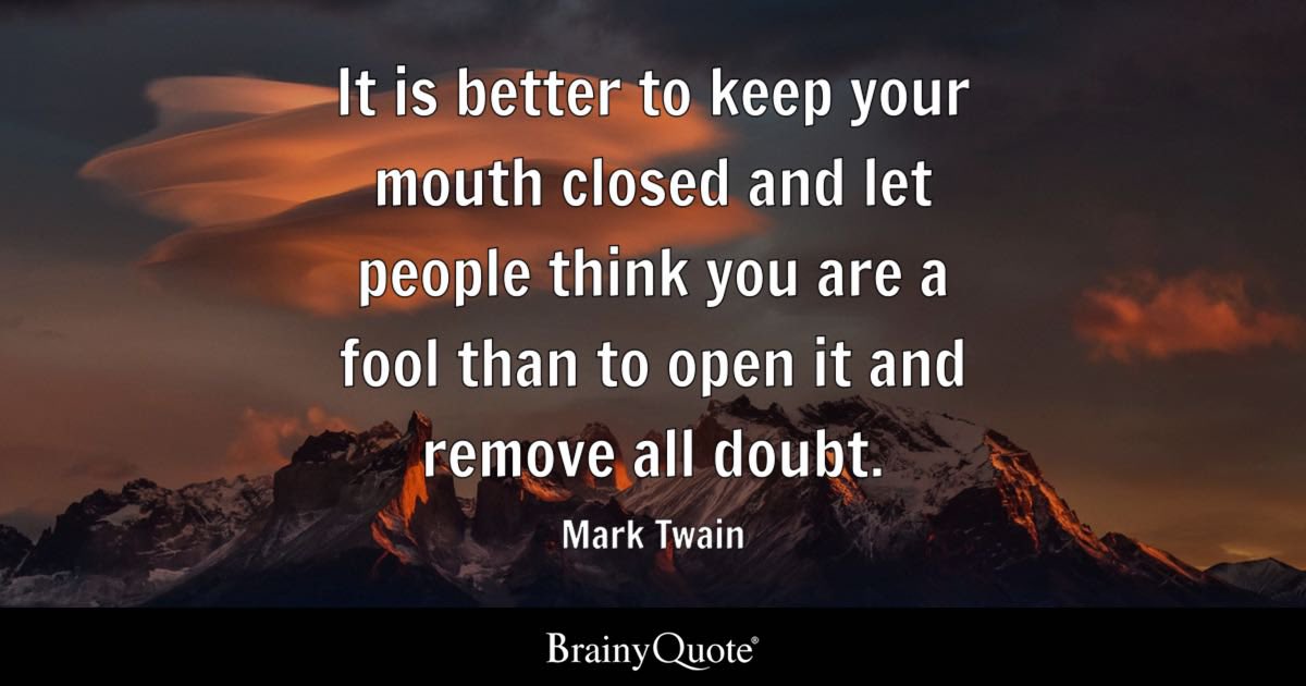 Today’s advise, by #MarkTwain
