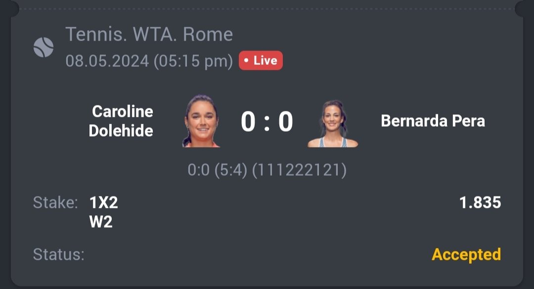 Tennis - WTA Italian Open

🎾 Bernarda Pera ML
🔖 1.83
💵 10 Units

#GamblingTwitter #SportsBetting #TeamParieur #SportsPicks #Betting #FreePicks #SportsBettor

#Tennis #WTA #TENIS #TennisPicks #ATPtour #WTA1000 #WTA24 #InteBNLdItalia #IBI24 #Rome #Italy

Like + RT