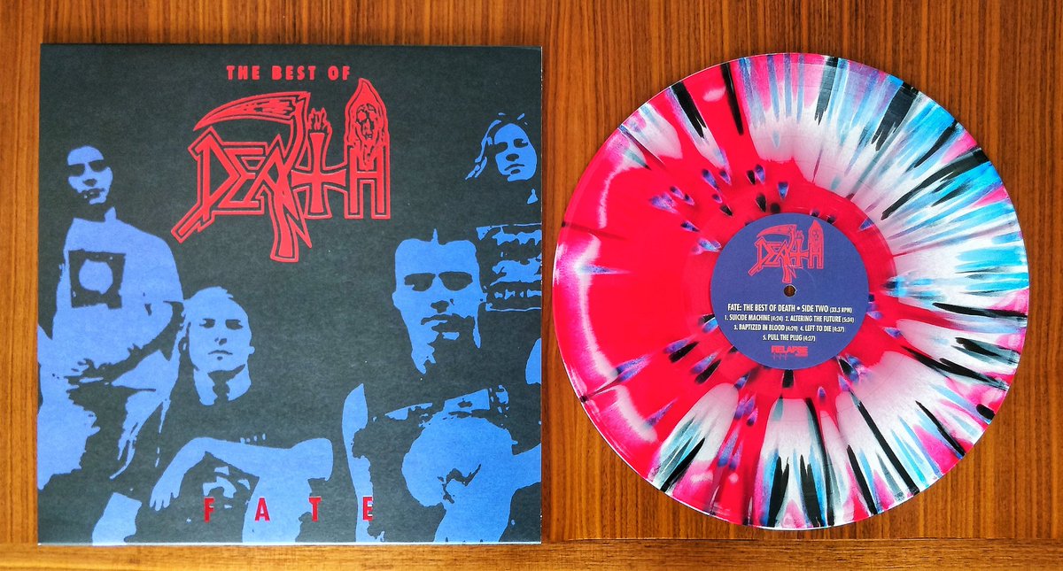 💥 #NowPlaying Fate: The Best of Death, a compilation album by 🇺🇲 death metal band #Death, released 1992 by Combat Records.🔥🔥🔥🔥🔥 #ChuckSchuldiner #Nowspinning #vinylrecords #vinylcollection #vinylcollector #recordcollection