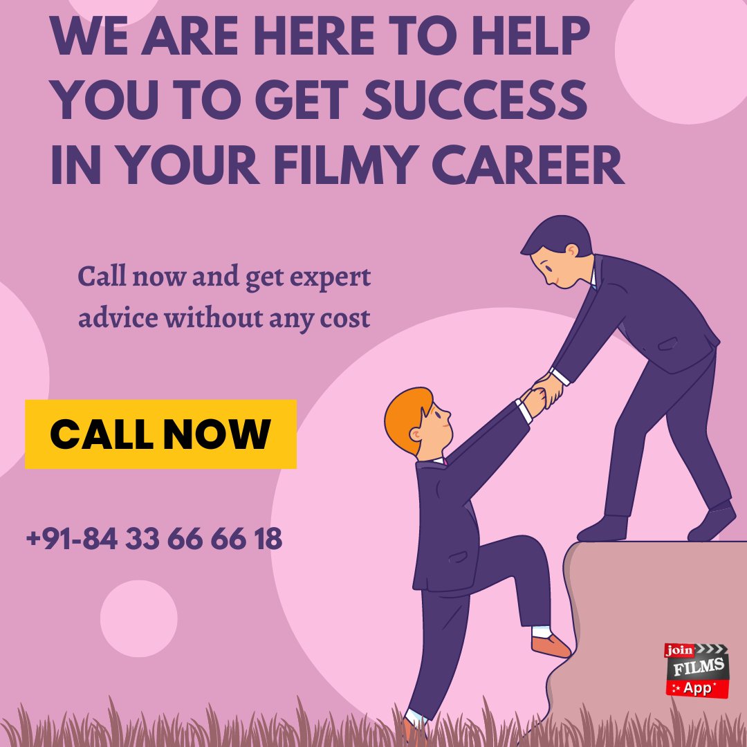 Start your career in movies with a bang! Follow your passion, chase your dreams, and tackle every challenge head-on. Believe in yourself, celebrate your wins, and make your mark in the film world. Let's do this! 🎥 For more information, contact us at: ☎️ 8433666618 Download Join