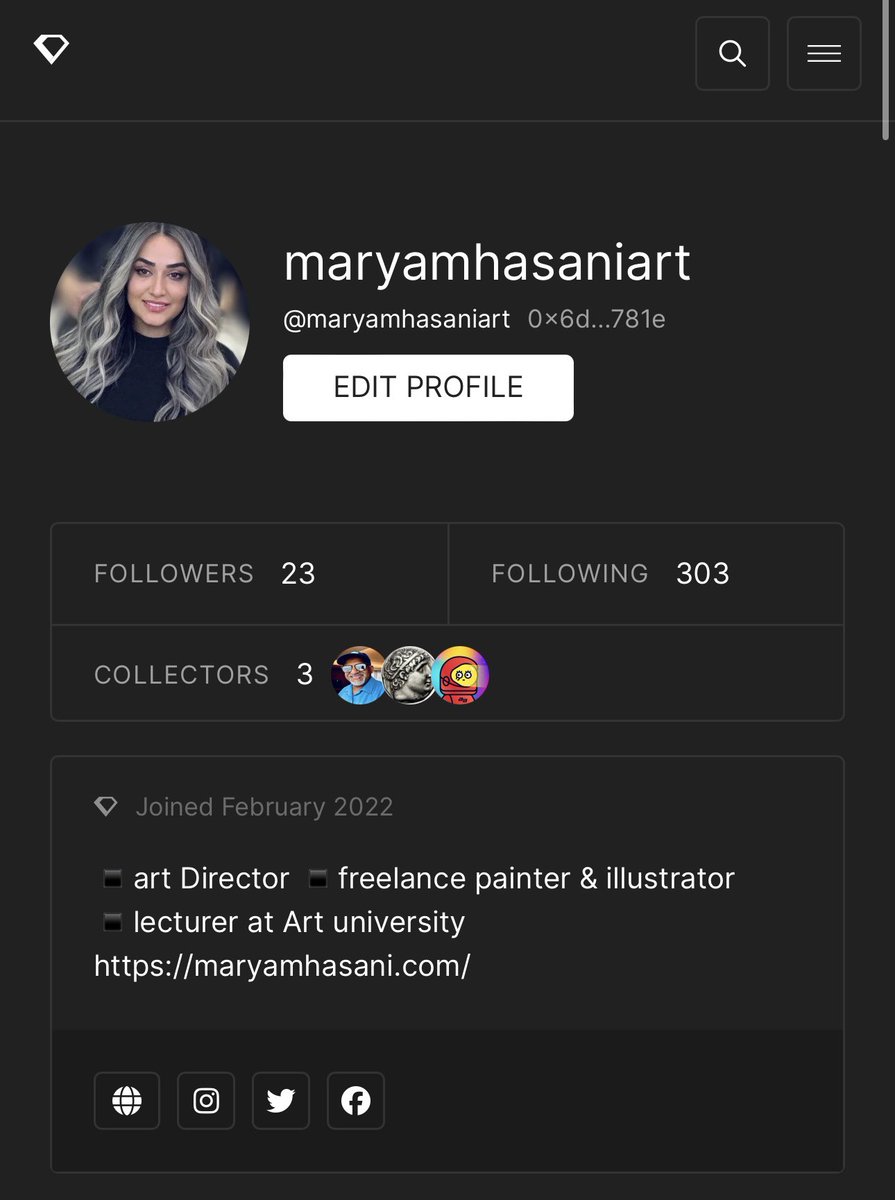 After two years on @SuperRare Can you believe it?! After two years on @SuperRare, I only have 23 followers and 3 collectors. Where is the SR community at? But hey, I'm still sharing my best art on SR! Check it out at superrare.com/maryamhasaniart 🎨💫