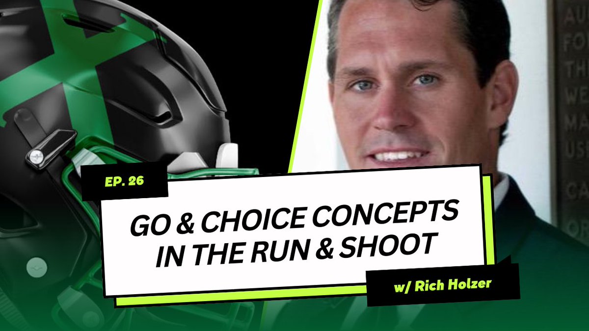 Our latest podcast is live now. Listen to Matt and Kyle's chat with @CoachRichHolzer on the Go and Choice Concepts out of the Run & Shoot Offense. Links below! 👇 #BoardDrillPodcast