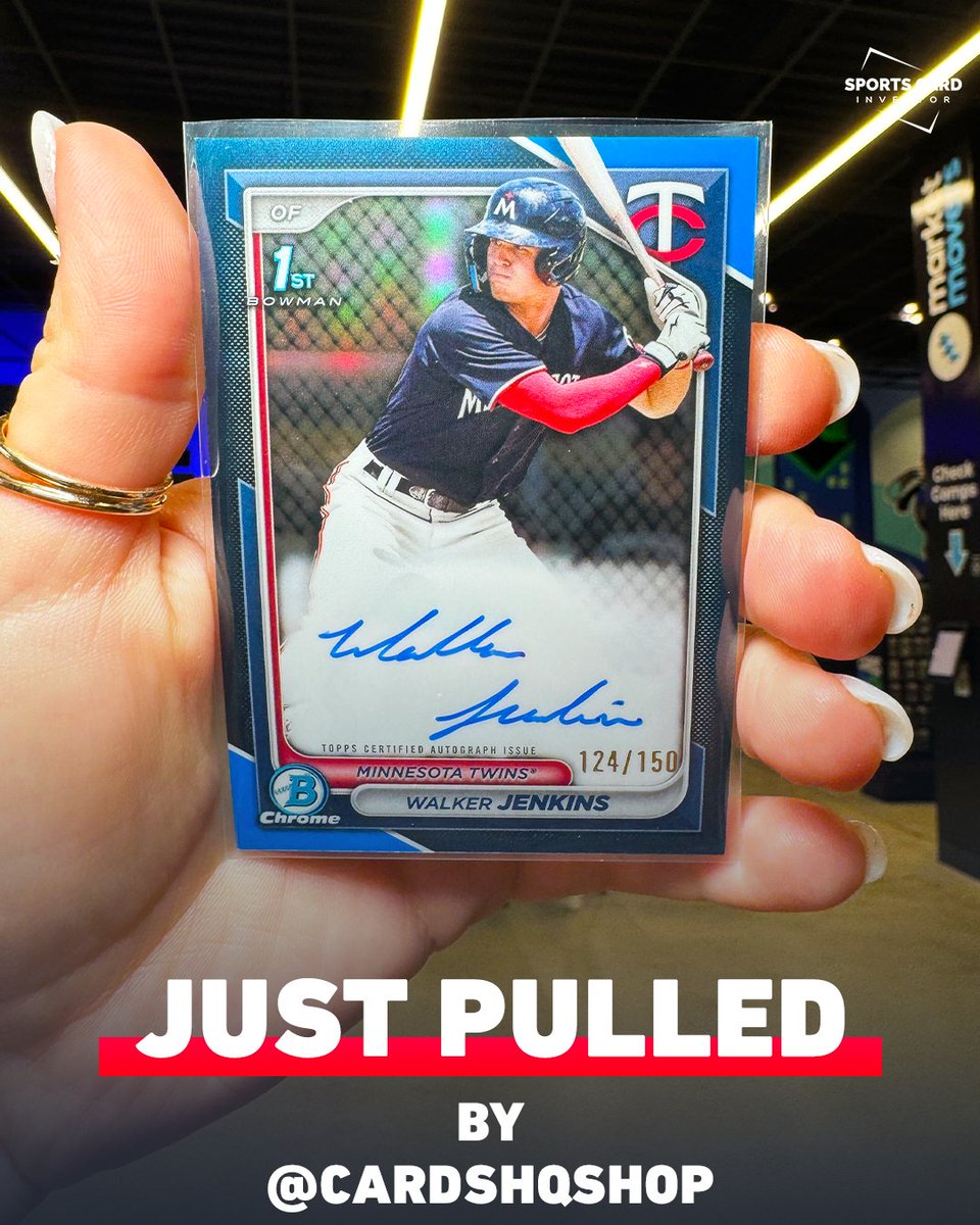 🎉GIVEAWAY TIME🎉 In our review of 2024 Bowman we pulled a blue refractor auto of top 10 prospect Walker Jenkins! Today on the CardsHQbreaks Whatnot stream we’re giving it away plus all of the hits from our review. Tune in now: whatnot.com/invite/cardshq…