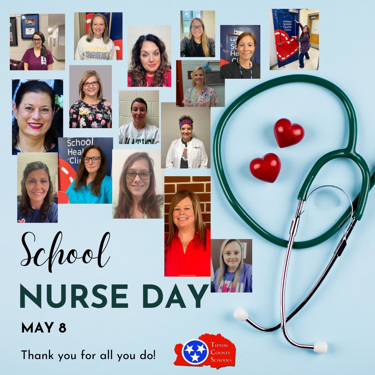 Happy School Nurse Day to these hardworking nurses! We appreciate you👏