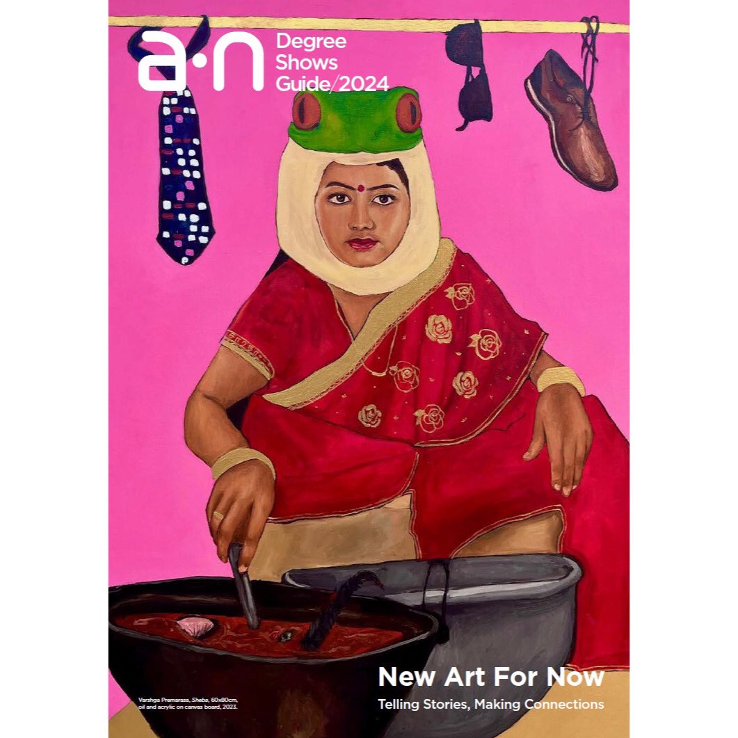 OUT NOW: a-n #DegreeShowsGuide 2024 🎉

Forget artificial intelligence. This year’s guide celebrates a different sort of AI - a unique kind of messy, unpredictable, always evolving artistic inquiry &gt; a-n.co.uk/degree-shows/