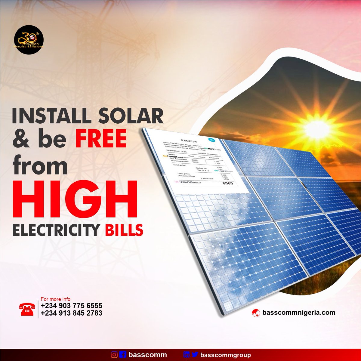 Escape the burden of high electricity bills by harnessing the power of the sun. In order to save yourself from the persistent increase in the price of electricity bills, there is a need to find another source of energy. Not just any random source of energy but a reliable one.