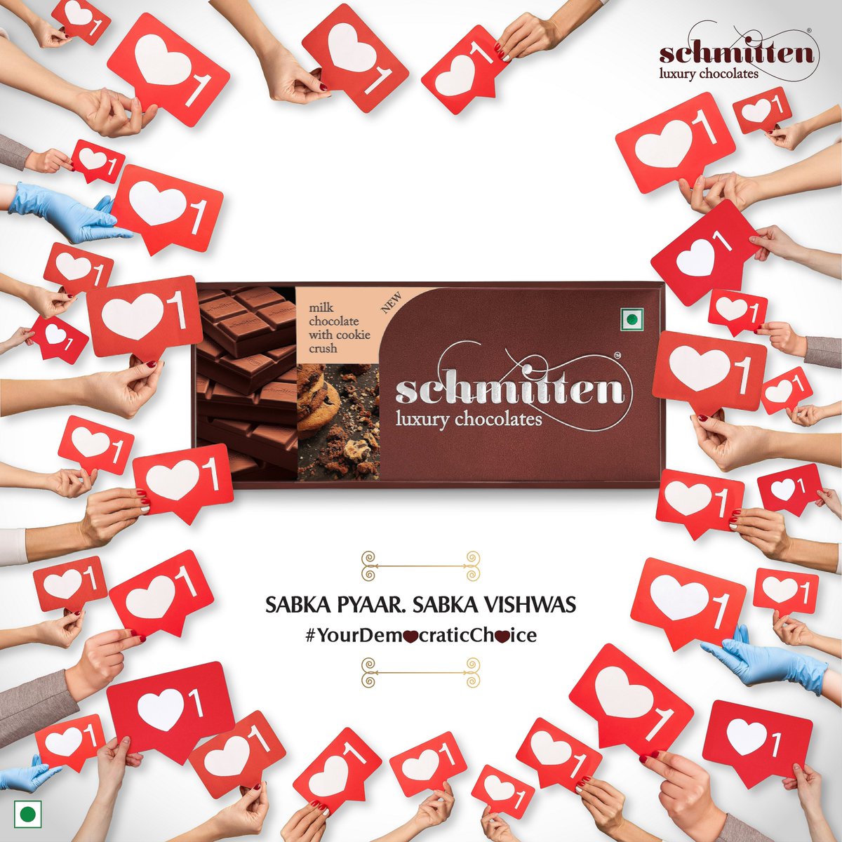 Schmitten: Where Indulgence Meets Excellence! 🍫✨Schmitten emerges as the leader of taste and satisfaction. Join the Schmitten revolution and experience the ultimate chocolate fantasy!

#Schmitten #SchmittenChocolates #YourDemocraticChoice #LuxuryChocolates