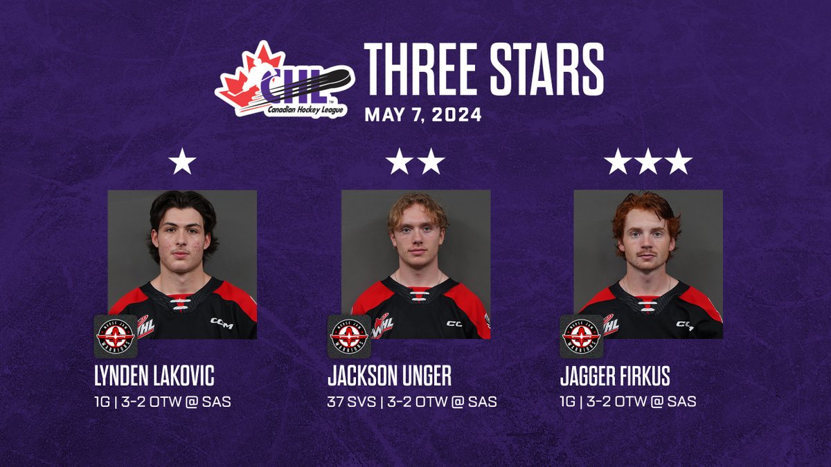 All about the @MJWARRIORS and their Game 7 win Tuesday night! #CHLThreeStars
