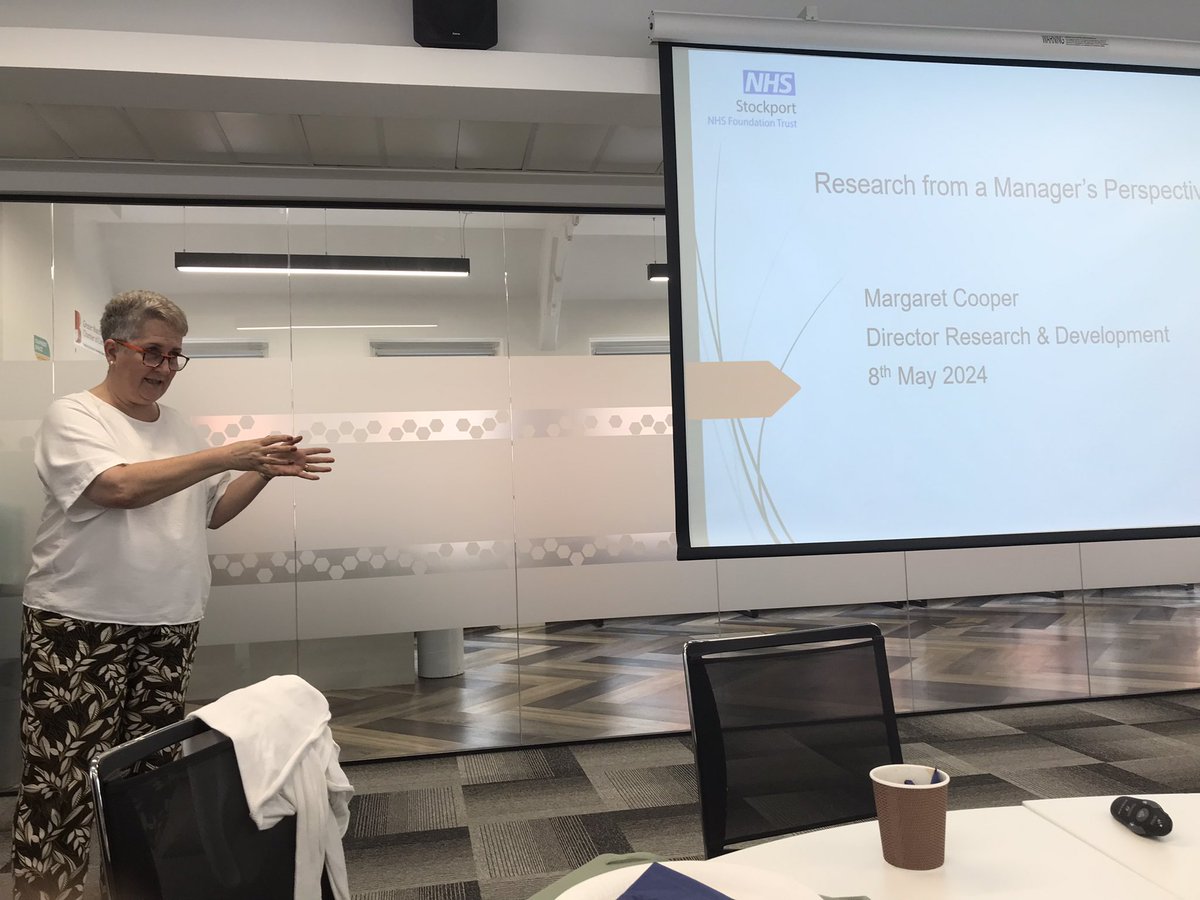 This afternoon we have Margaret Cooper speaking about her experiences from a managers perspective - how to influence and gain support for R&D, thank you for coming!