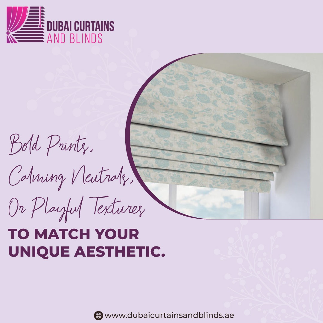 Express yourself with bold prints, soothing neutrals, or whimsical textures—find your perfect match for a truly unique aesthetic journey.

#DubaiCurtainsAndBlinds #LuxuryCurtains #ElegantDecor #HomeElegance #LuxuryLiving #HomeStyle #InteriorDesign #HomeInspiration