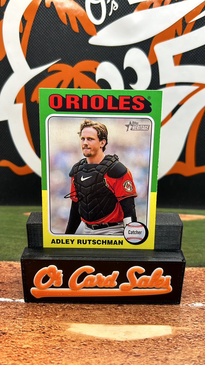 We’re arguing over a jersey folks. How’s about we change the vibes? Like retweet and follow. I’ll select one lucky winner to receive this Adley Rutschman card around 1:30pm EST today. #Birdland