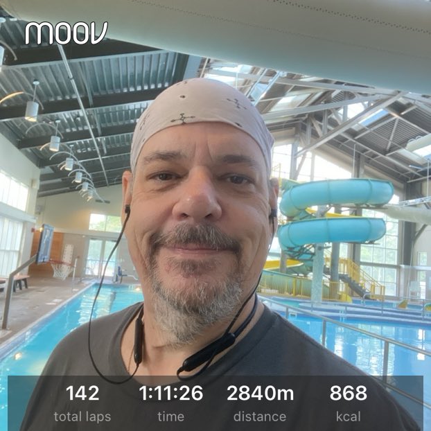 rsloughran's tweet photo. Gotta go faster! I felt like I was going faster today but alas -, was slower! The Fancy Aquatic Music Player performed admiringly and hit me with a most eclectic mix! Multiple Beatles and Tom Petty tracks but a bunch of great tunes I haven’t heard in a while! Hoping for changes! https://t.co/zuhKNjdZ2F