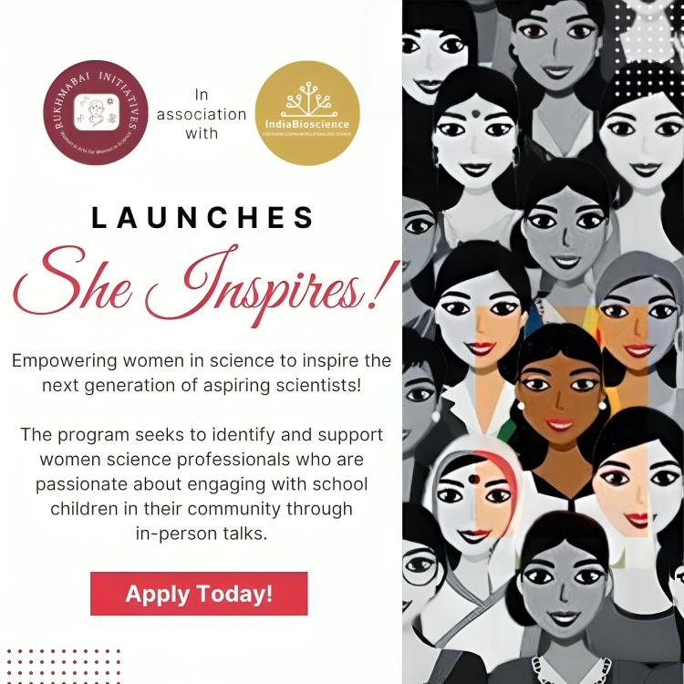 Rukhmabai Initiatives and @IndiaBioscience are teaming up for an amazing project called She Inspires. This program is all about giving women in #science a chance to shine and inspire the next generation.