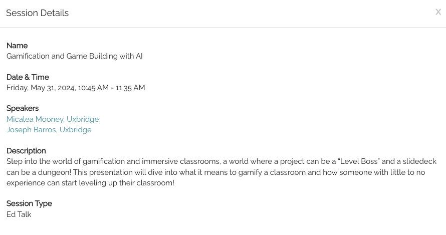 Im super excited to announce that i'm presenting at two conferences this month!

5/8 - Real World Learning Conference hosted by Big Picture Learning

and 

5/31 - massCUE Spring Conference

If you happen to be attending either of these, come say hi and talk about Gamification!