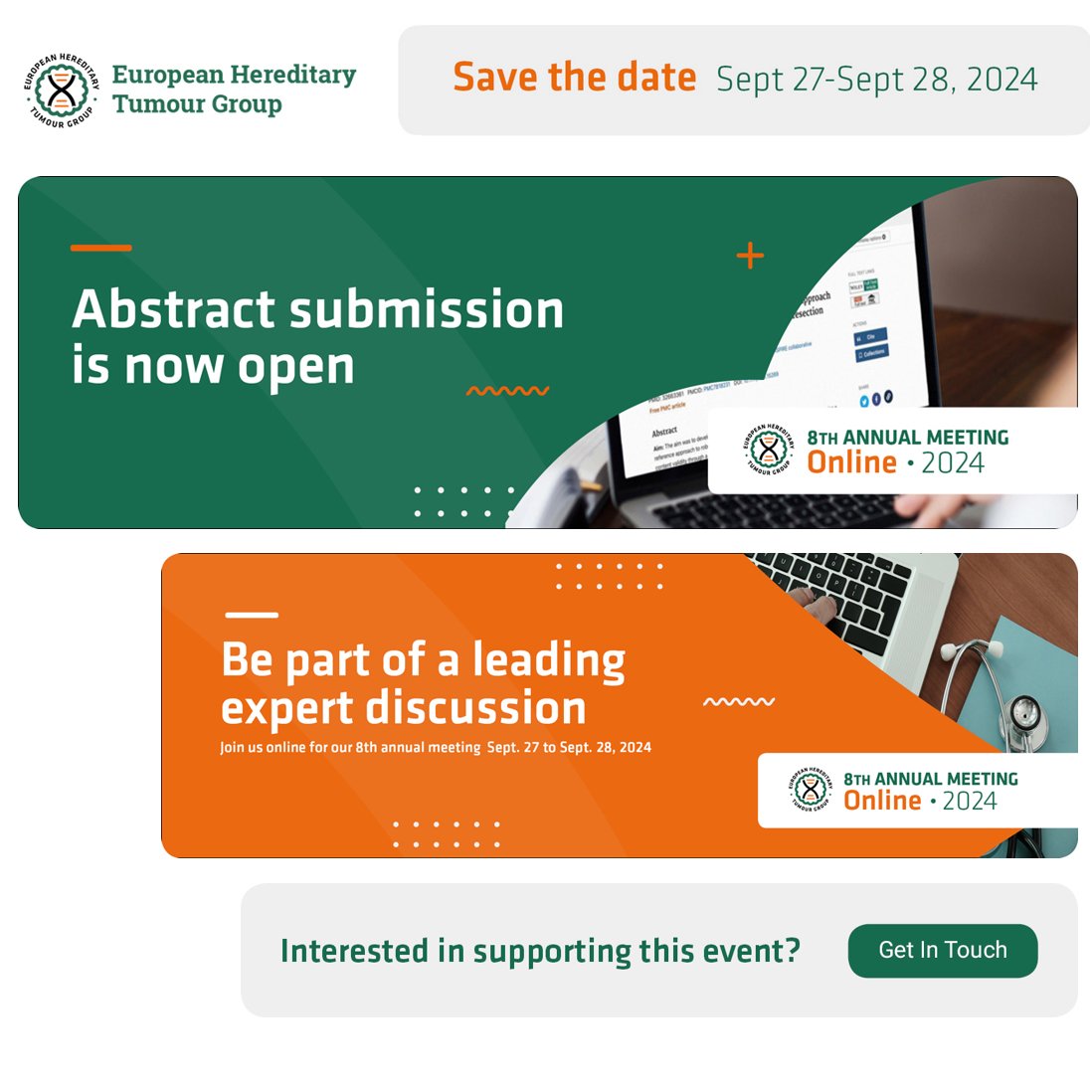 Abstract submission for EHTG 2024 is now open! Be sure to submit your research before June 5th and get a chance to present your data at the EHTG Virtual meeting this year. Follow the link below for more information. linktr.ee/ehtg.org #callforabstracts #ehtg2024 #conference