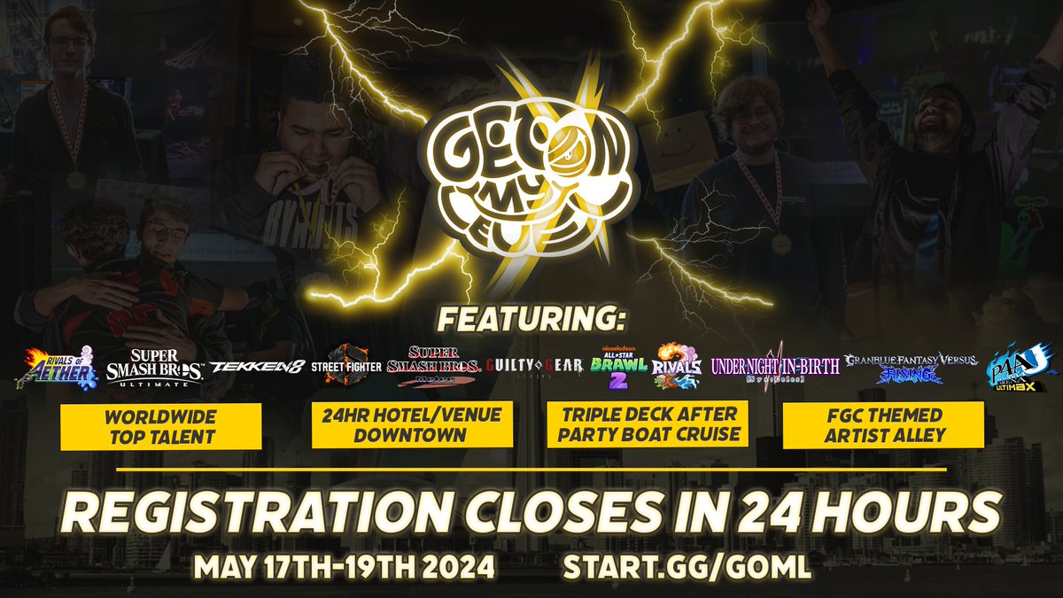 It's the final day to make a choice 👀 Registration for #GOMLX closes in 24 hours! ☁️🇨🇦 🔗start.gg/goml🔗