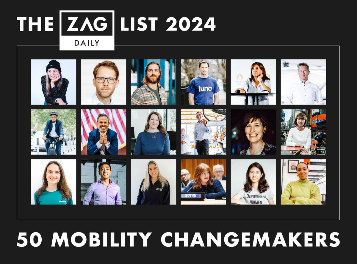 In the first annual edition of The Zag List, we shine a light on 50 changemakers who are working tirelessly to leave their green mark on the new mobility industry. Read The Zag List here: zagdaily.com/featured/the-z…