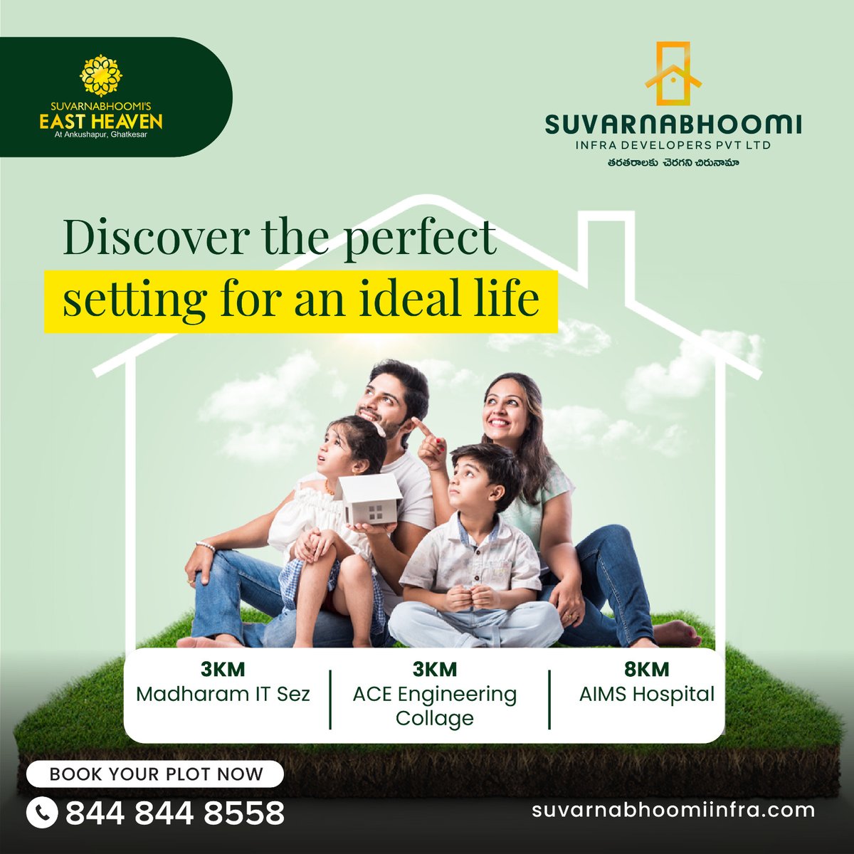 SBIDHyd's tweet photo. Prime location living, just minutes away from IT hubs, educational institutions, and healthcare facilities.

#plots #realestate #investment #property #residential #residentialplots #plotsforsale  #smartcity #hyderabad #suvarnabhoomi #openplots #farmland #dreamhome https://t.co/xqtckzdYPZ