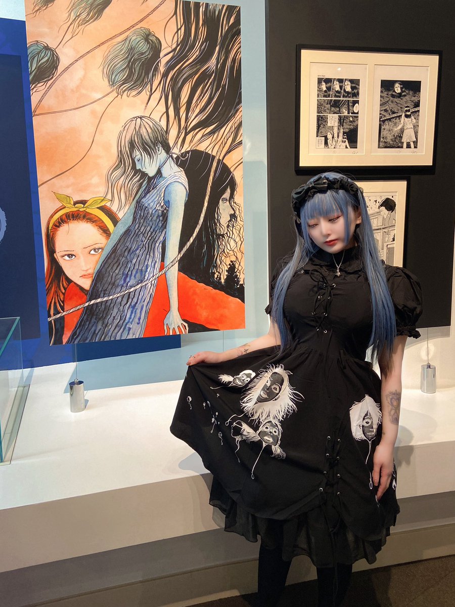 伊藤潤二展に行ってきました。 物販1万は超えるかなと思ってたら富江の