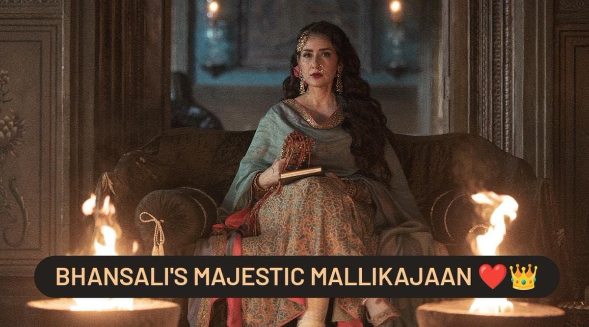 #SanjayLeelaBhansali's Mallikajaan from #HeeramandiTheDiamondBazaar is a highlight! She is Majestic and how! 
@bhansaliproductions #HeeramandiOnNetflix @prerna_singh6 @NetflixIndia