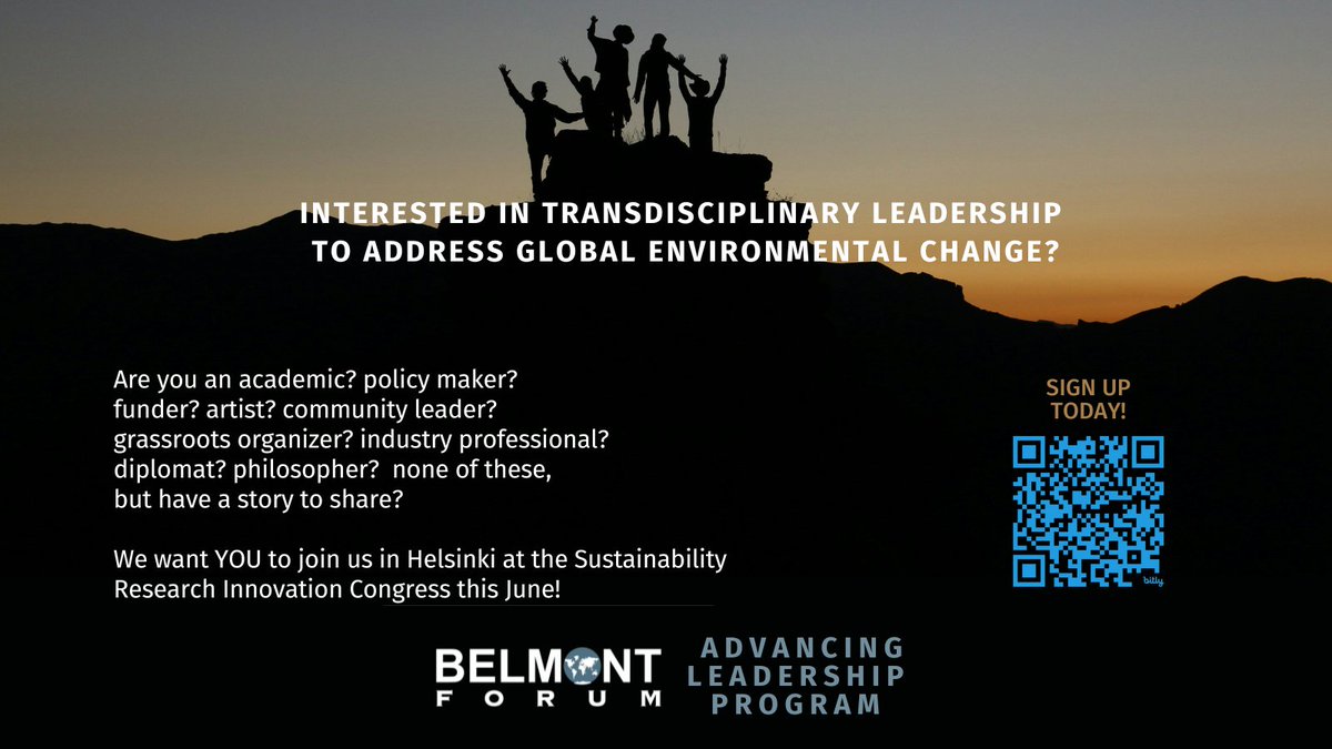 Are you interested in #leadership? #transdisciplinary research? #ClimateChange? #sustainability? We are hosting a workshop to launch a year long co-production process to create the Advancing Leadership Program and want you to join us! bit.ly/3JRgLtz