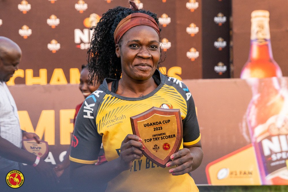 Women's Rugby Premiership Top Try Scorers Ahead of GW12 🏉 Emilly Lekuru (Black Pearls) : 64 🏉 Christine Akello (Avengers) : 12 🏉 Angella Z. Nanyonjo (Thunderbirds) : 12 🏉 Mary Nakato (Black Pearls) : 12 🏉 Comfort Anganyika (Thunderbirds) : 11 🏉 Winnie Nabulo