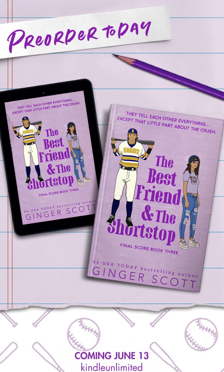 𝐓𝐇𝐄 𝐁𝐄𝐒𝐓 𝐅𝐑𝐈𝐄𝐍𝐃 & 𝐓𝐇𝐄 𝐒𝐇𝐎𝐑𝐓𝐒𝐓𝐎𝐏 by USA Today bestselling author @TheGingerScott is #ComingSoon June 13th! Pre-order Your Copy Today:  geni.us/bfshortstop @wordsmithpublic