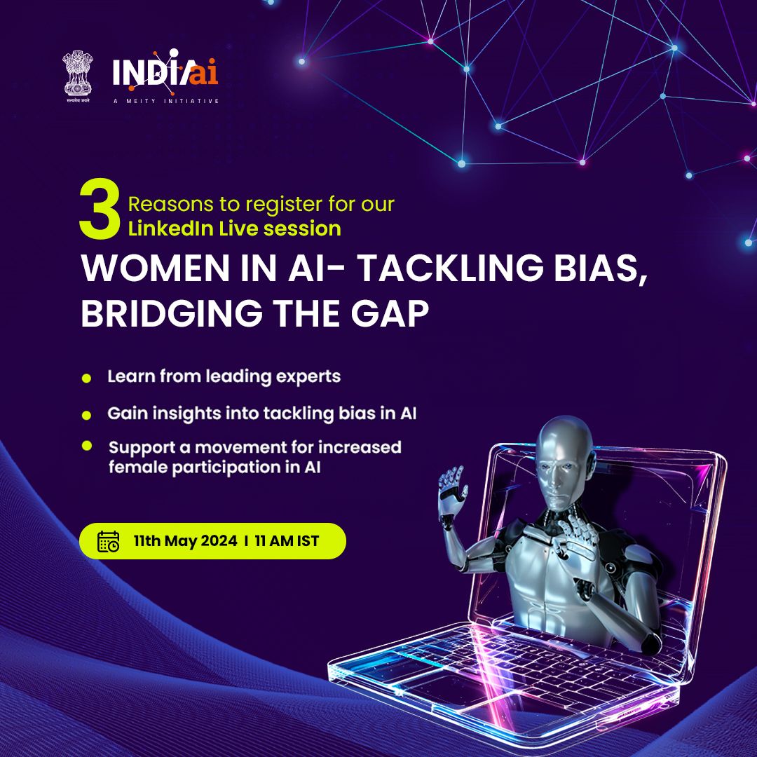 Mark your calendars! We're hosting a special LinkedIn Live session in celebration of National Technology Day on May 11th, 2024 at 11 AM IST. Stay tuned! Event link: linkedin.com/events/womenin… @rdokania @GoI_MeitY @NasscomR @nasscomfdn @nasscomai @nasscomDnI @nasscomdeeptech