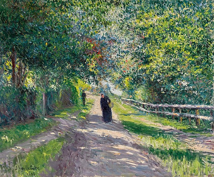 Gustave Caillebotte, Pathway at the Villa des Fleurs, Trouville