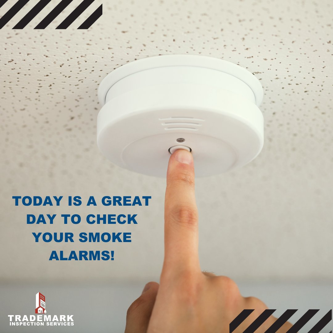 Check your smoke detectors monthly by pressing the test button. It only takes a few seconds and could save lives! 🔥 #HomeSafety #FirePrevention #TrademarkInspectionServices #HomeMaintenance