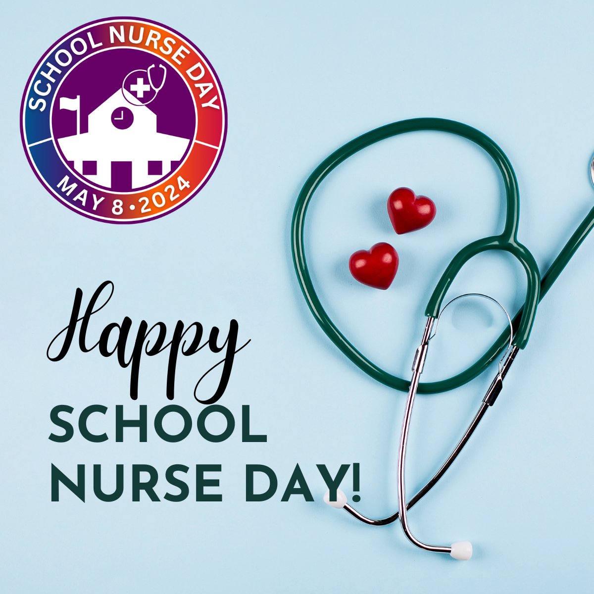 It's National School Nurse Day! Join us in celebrating these healthcare heroes today and at every opportunity throughout the year! Thanks to Ms. Zedick, Mrs. Prenni, and Mrs. Sleppy! #SND2024 
@RVSDSuper @River_Valley_MS @SbgPrincipal @RVSDBES @rvhspanthers1