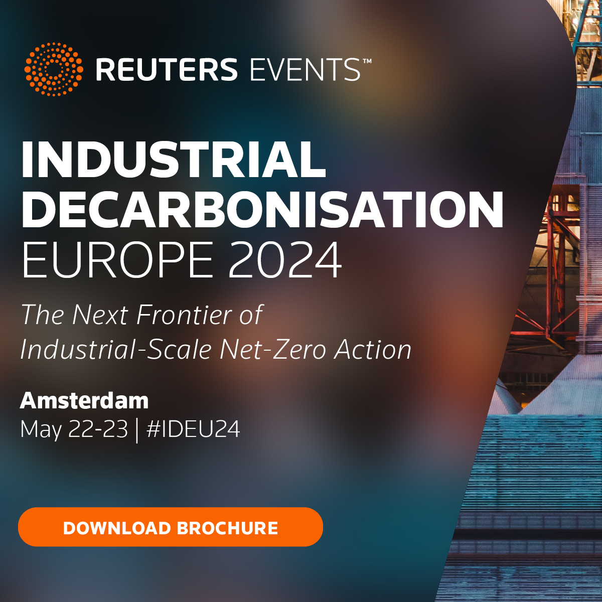 Stuart Neil, ICS Director of Comms & Strategy will be speaking at @reutersevents:Industrial Decarbonisation Europe 2024 (22-23 May, Amsterdam) Don't miss the opportunity to take your decarbonisation strategy to the next level. Register via events.reutersevents.com/energy-transit… #IDEU24