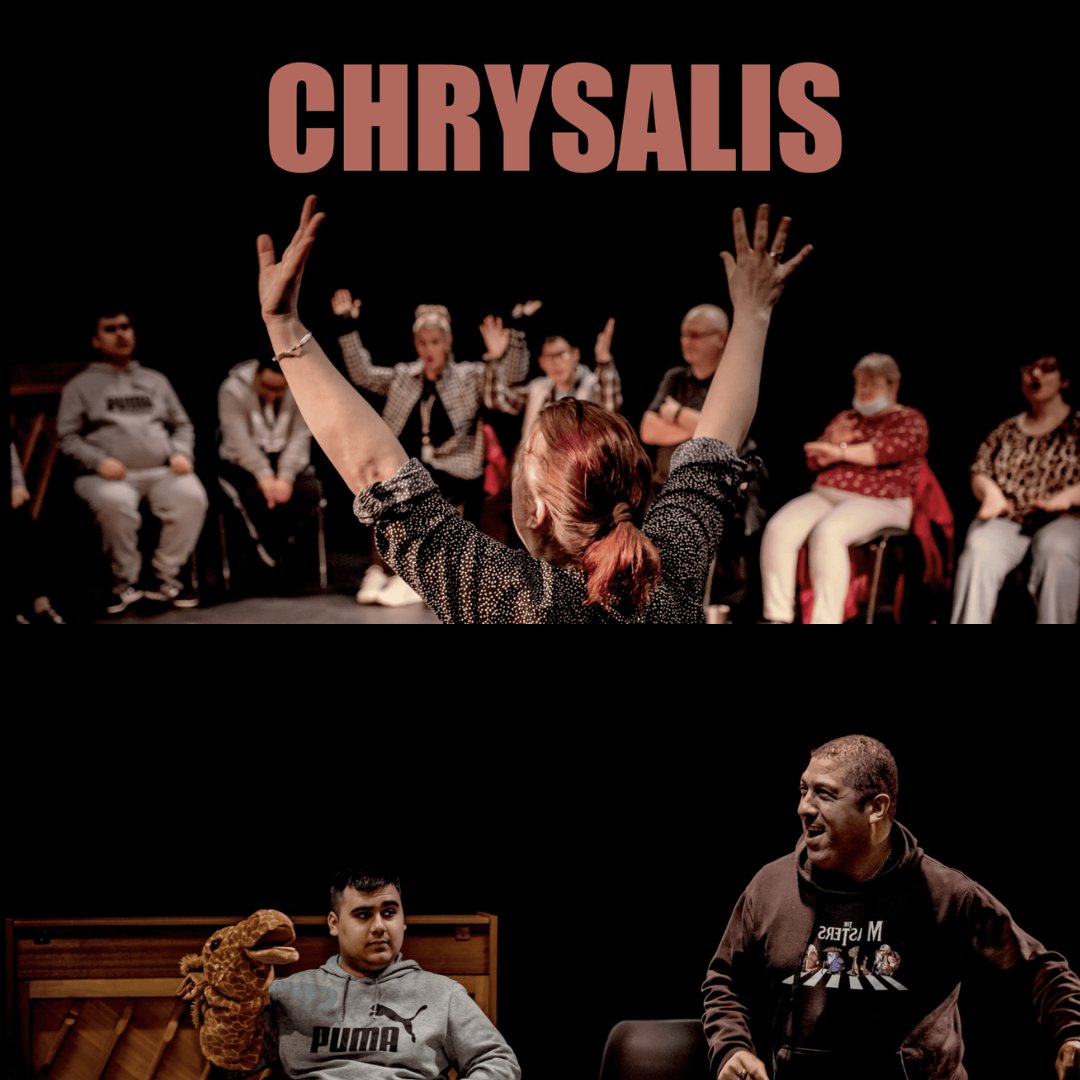 We would like to introduce you to Chrysalis, our amazing theatre company which works with adults with a range of physical and learning disabilities. They are rehearsing for the summer showback, it looks like it's going be a fabulous performance! @oldham_libraries @oldhamcouncil