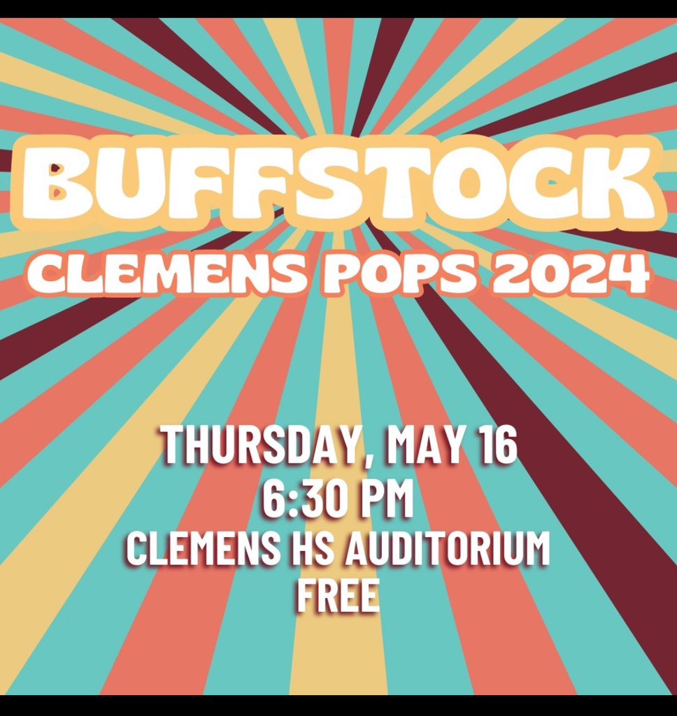 Hits from the 60s and 70s will be on the stage! Come see our @SamClemensChoir perform! @scucfinearts @SCUCISD 🕺🏼💃🏼🎤🎵🎶