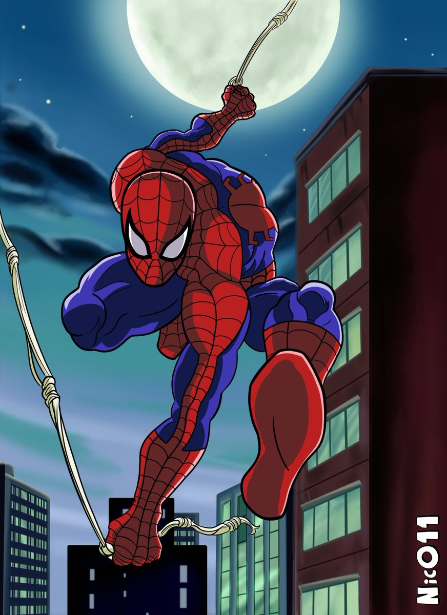 Spider-Man: The Animated Series Artwork by @nicx011 #SpiderMan