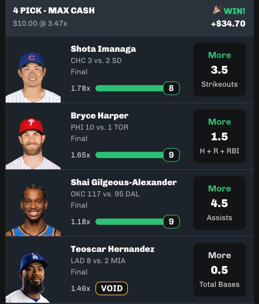 Ayyye #chalkboard waited forever but they voided Hernandez 🙌 

We will take a 3x anyday #gamblingx

#mlb #nba #nbabets #mlbbets #sportsbetting