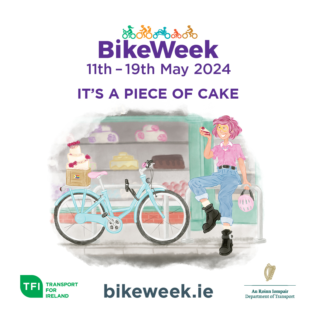 Welcome to #BikeWeek. We hope you are looking forward to nine days of cycling, fun, comradery and being part of a National Campaign! Let’s get ready to cycle 😊 bikeweek.ie #Bikeweek