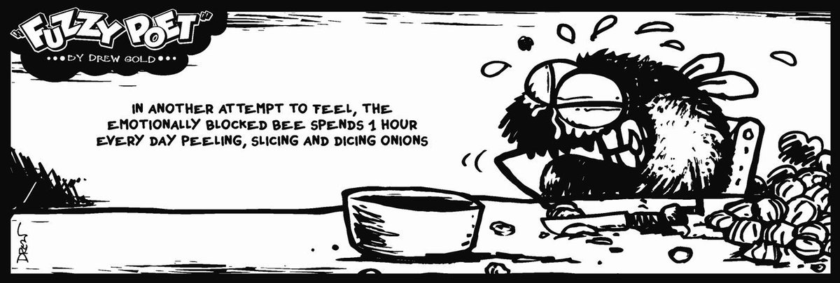 'Feel'- another early Bee strip.
fuzzypoet.com

#comicstrips #makingcomics #indiecomicbook #comics #independentcomic #comicart #whiskey #webcomics #illustration #independent #undergroundcomixtherapy #contentcreator #indiecomic #comicseries #originalcomics #cartoonist