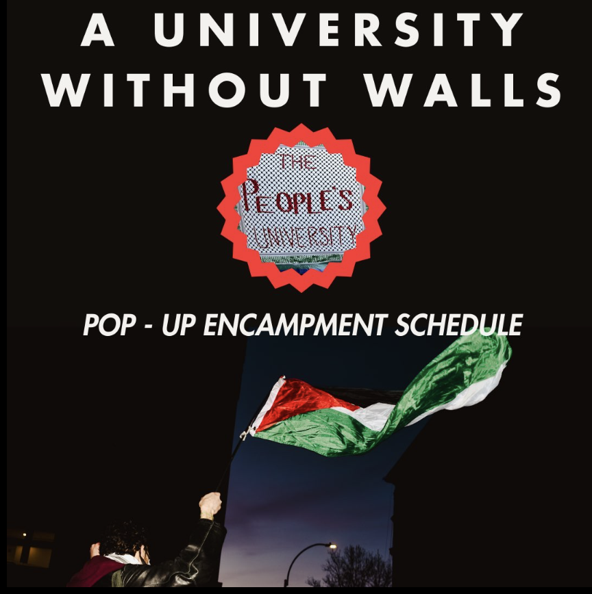 TODAY - May 8, 2024 Join faculty for Pop-Up Encampments! Join us for a day-long series of activities bringing together community members to discuss the recent weeks of camps, arrests, and communal practices at the Gaza Solidarity Encampment. 🧵