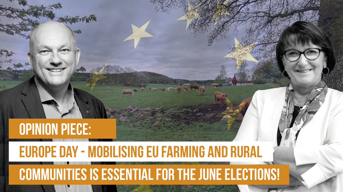 Tomorrow is 🇪🇺 Day! Just a month before the European election, @ChLambert_FNSEA and @LennartN_LRF take stock of President @vonderleyen's 5⃣-year mandate and explain the importance of this 🗳️ for future farming challenges. 🧭To confirm the shift of paradigm when it comes to…