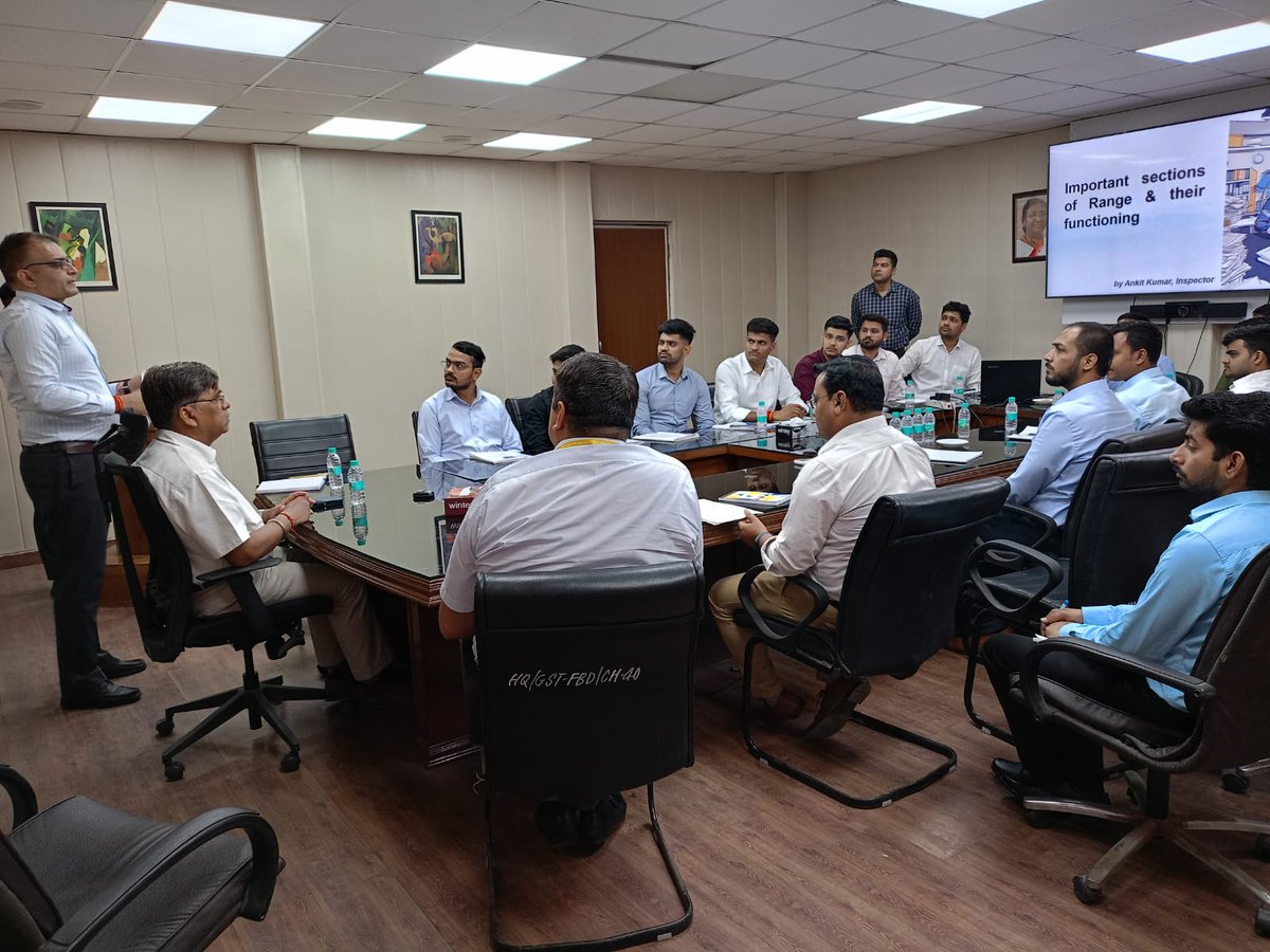 ZTI NACIN Delhi, Faridabad Campus organized one day field attachment to the CGST Faridabad Commissionerate for the Inspector trainees of CGLE 2023 Batch on 07.05.2024. The participants were given a detailed overview of working in various sections and Ranges in Commissionerate.